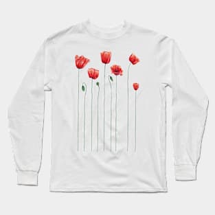 Poppies Time Long Sleeve T-Shirt